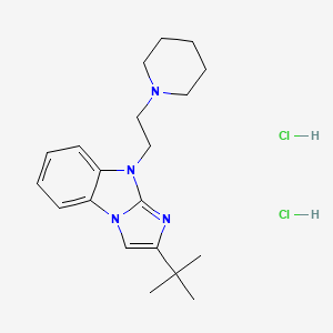 molecular formula C20H30Cl2N4 B4036194 2-Tert-butyl-4-(2-piperidin-1-ylethyl)imidazo[1,2-a]benzimidazole;dihydrochloride 