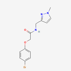 2-(4-bromophenoxy)-N-[(1-methyl-1H-pyrazol-3-yl)methyl]acetamide