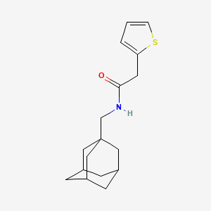 molecular formula C17H23NOS B4036247 N-(1-adamantylmethyl)-2-(2-thienyl)acetamide 