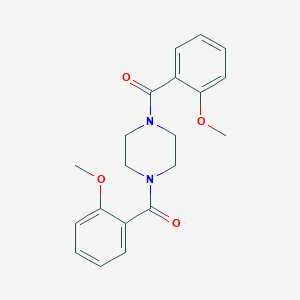 molecular formula C20H22N2O4 B403625 1,4-Bis(2-methoxybenzoyl)piperazine 