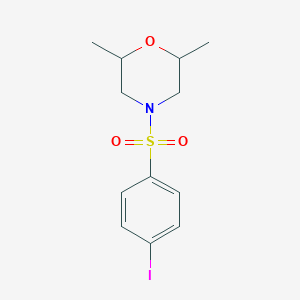 4-(4-iodophenyl)sulfonyl-2,6-dimethylmorpholine