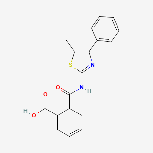 6-{[(5-methyl-4-phenyl-1,3-thiazol-2-yl)amino]carbonyl}-3-cyclohexene-1-carboxylic acid