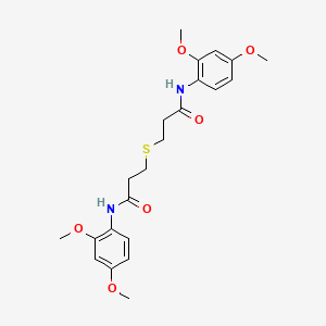 3,3'-sulfanediylbis[N-(2,4-dimethoxyphenyl)propanamide]