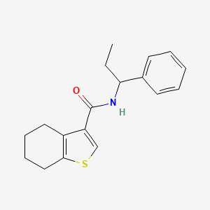 N-(1-phenylpropyl)-4,5,6,7-tetrahydro-1-benzothiophene-3-carboxamide