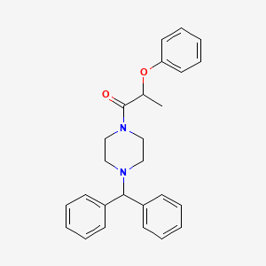 1-[4-(Diphenylmethyl)piperazin-1-yl]-2-phenoxypropan-1-one