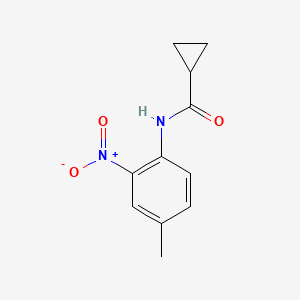 molecular formula C11H12N2O3 B4036330 N-(4-methyl-2-nitrophenyl)cyclopropanecarboxamide 