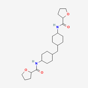 molecular formula C23H38N2O4 B4036351 N,N'-(methanediyldicyclohexane-4,1-diyl)ditetrahydrofuran-2-carboxamide 