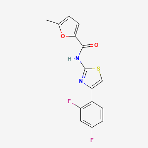 N-[4-(2,4-difluorophenyl)-1,3-thiazol-2-yl]-5-methyl-2-furamide