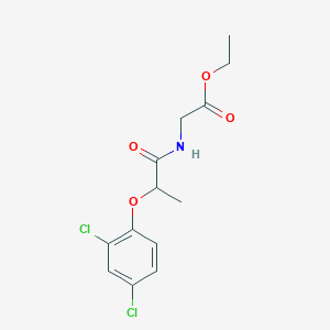 molecular formula C13H15Cl2NO4 B4036365 ethyl N-[2-(2,4-dichlorophenoxy)propanoyl]glycinate 