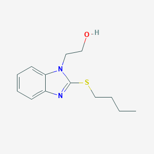 molecular formula C13H18N2OS B403639 2-[2-(butylsulfanyl)-1H-benzimidazol-1-yl]ethanol 