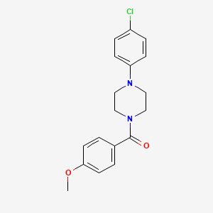 [4-(4-CHLOROPHENYL)PIPERAZINO](4-METHOXYPHENYL)METHANONE