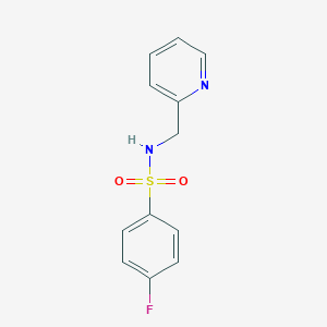 4-fluoro-N-(pyridin-2-ylmethyl)benzenesulfonamide