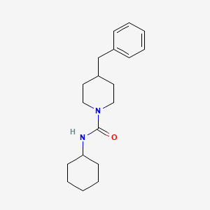 4-benzyl-N-cyclohexylpiperidine-1-carboxamide