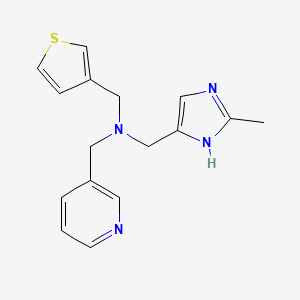 1-(2-methyl-1H-imidazol-4-yl)-N-(pyridin-3-ylmethyl)-N-(3-thienylmethyl)methanamine