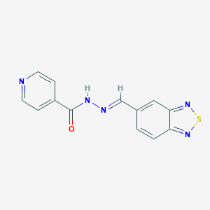 molecular formula C13H9N5OS B403644 N'-(2,1,3-benzothiadiazol-5-ylmethylene)isonicotinohydrazide 