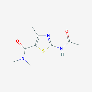 molecular formula C9H13N3O2S B4036460 2-ACETAMIDO-NN4-TRIMETHYL-13-THIAZOLE-5-CARBOXAMIDE 