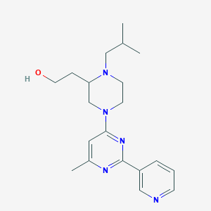 2-[1-isobutyl-4-(6-methyl-2-pyridin-3-ylpyrimidin-4-yl)piperazin-2-yl]ethanol