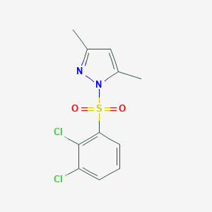 molecular formula C11H10Cl2N2O2S B403648 1-[(2,3-dichlorophenyl)sulfonyl]-3,5-dimethyl-1H-pyrazole CAS No. 418798-10-4