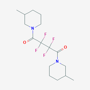 molecular formula C16H24F4N2O2 B4036481 2,2,3,3-TETRAFLUORO-1,4-BIS(3-METHYLPIPERIDINO)-1,4-BUTANEDIONE 