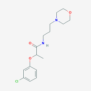 2-(3-chlorophenoxy)-N-[3-(morpholin-4-yl)propyl]propanamide