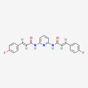 molecular formula C23H17F2N3O2 B4036495 N,N'-2,6-pyridinediylbis[3-(4-fluorophenyl)acrylamide] 