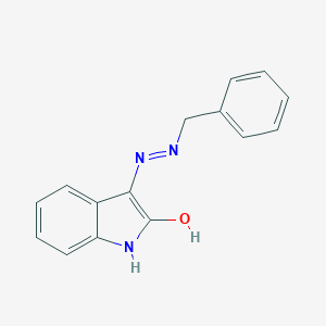 molecular formula C15H13N3O B403652 3-(Benzyl-hydrazono)-1,3-dihydro-indol-2-one CAS No. 77305-83-0