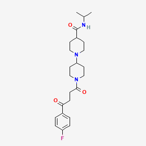 molecular formula C24H34FN3O3 B4036521 1'-[4-(4-fluorophenyl)-4-oxobutanoyl]-N-isopropyl-1,4'-bipiperidine-4-carboxamide 