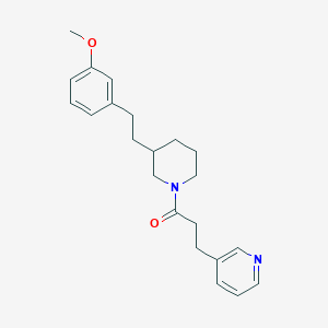 3-(3-{3-[2-(3-methoxyphenyl)ethyl]-1-piperidinyl}-3-oxopropyl)pyridine