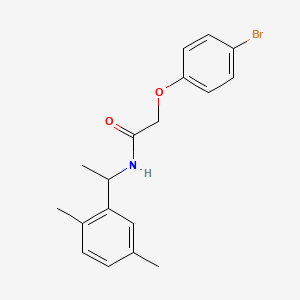 2-(4-bromophenoxy)-N-[1-(2,5-dimethylphenyl)ethyl]acetamide