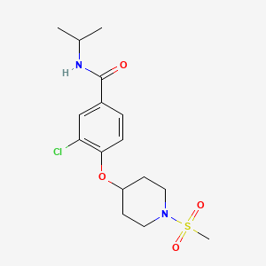 3-chloro-N-isopropyl-4-{[1-(methylsulfonyl)-4-piperidinyl]oxy}benzamide