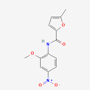 molecular formula C13H12N2O5 B4036545 N-(2-methoxy-4-nitrophenyl)-5-methylfuran-2-carboxamide 