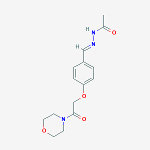 N'-{4-[2-(4-morpholinyl)-2-oxoethoxy]benzylidene}acetohydrazide