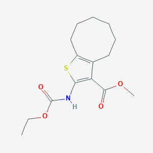 methyl 2-[(ethoxycarbonyl)amino]-4,5,6,7,8,9-hexahydrocycloocta[b]thiophene-3-carboxylate