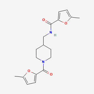 5-METHYL-N-{[1-(5-METHYLFURAN-2-CARBONYL)PIPERIDIN-4-YL]METHYL}FURAN-2-CARBOXAMIDE