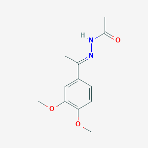 molecular formula C12H16N2O3 B403659 N'-[1-(3,4-dimethoxyphenyl)ethylidene]acetohydrazide 