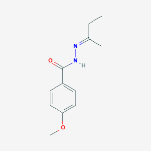 molecular formula C12H16N2O2 B403660 4-methoxy-N'-(1-methylpropylidene)benzohydrazide 