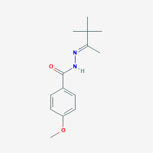 molecular formula C14H20N2O2 B403664 4-methoxy-N'-(1,2,2-trimethylpropylidene)benzohydrazide 