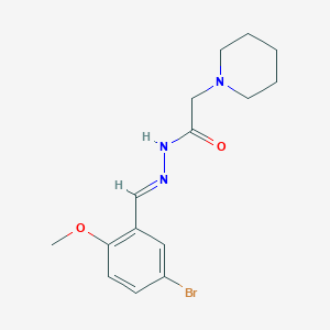 Piperidin-1-yl-acetic acid (5-bromo-2-methoxy-benzylidene)-hydrazide