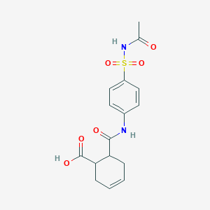 6-({4-[(acetylamino)sulfonyl]anilino}carbonyl)-3-cyclohexene-1-carboxylic acid