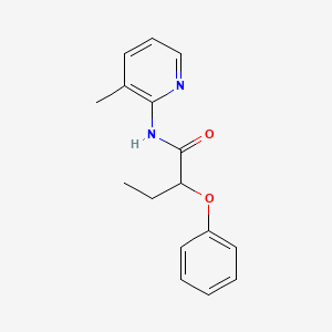 molecular formula C16H18N2O2 B4036688 N-(3-methylpyridin-2-yl)-2-phenoxybutanamide 