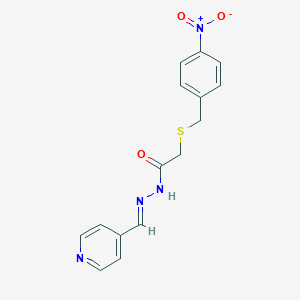2-({4-nitrobenzyl}sulfanyl)-N'-(4-pyridinylmethylene)acetohydrazide