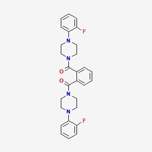 1,1'-(1,2-phenylenedicarbonyl)bis[4-(2-fluorophenyl)piperazine]