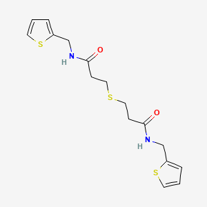 N-[(THIOPHEN-2-YL)METHYL]-3-[(2-{[(THIOPHEN-2-YL)METHYL]CARBAMOYL}ETHYL)SULFANYL]PROPANAMIDE