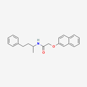 2-(naphthalen-2-yloxy)-N-(4-phenylbutan-2-yl)acetamide