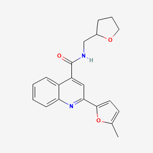 2-(5-methyl-2-furyl)-N-(tetrahydro-2-furanylmethyl)-4-quinolinecarboxamide