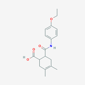 6-[(4-ETHOXYANILINO)CARBONYL]-3,4-DIMETHYL-3-CYCLOHEXENE-1-CARBOXYLIC ACID