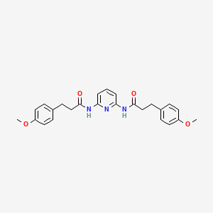 molecular formula C25H27N3O4 B4036755 3-(4-methoxyphenyl)-N-[6-[3-(4-methoxyphenyl)propanoylamino]pyridin-2-yl]propanamide 