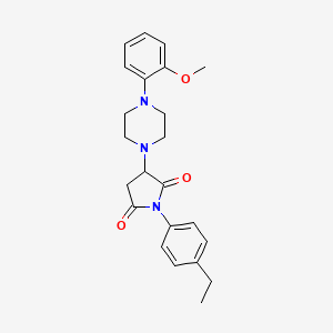 1-(4-ethylphenyl)-3-[4-(2-methoxyphenyl)-1-piperazinyl]-2,5-pyrrolidinedione