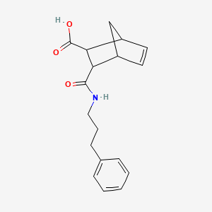 3-[(3-Phenylpropyl)carbamoyl]bicyclo[2.2.1]hept-5-ene-2-carboxylic acid