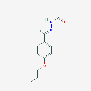 molecular formula C12H16N2O2 B403679 N'-(4-propoxybenzylidene)acetohydrazide 